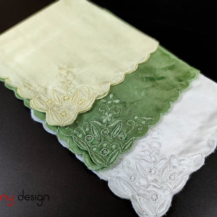  Set of 3 silk handkerchief-number 5